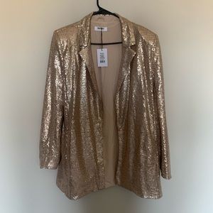 Showpo Looma relaxed fit sequin blazer- NWT! Size 8 US